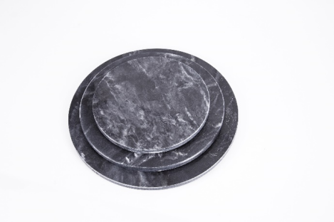 Balck Marble Serving Board Round