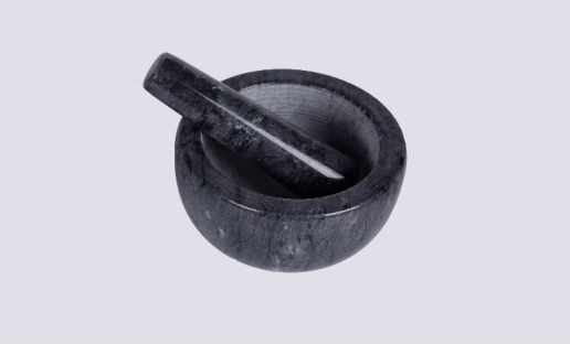 Black White Marble Pestle & Morta BMPM1206