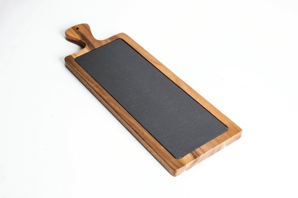 Slate & Acacia Wood Paddle Serving Board CKS-747