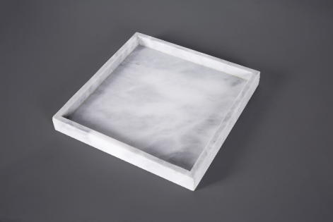 Cloud White Marble Jewelry Plate WMBL2020