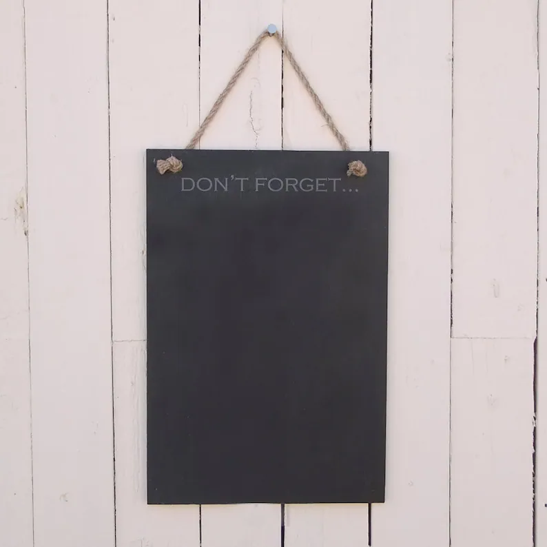 Slate Memo Board