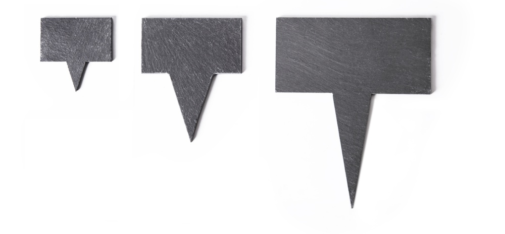 slate garden tags